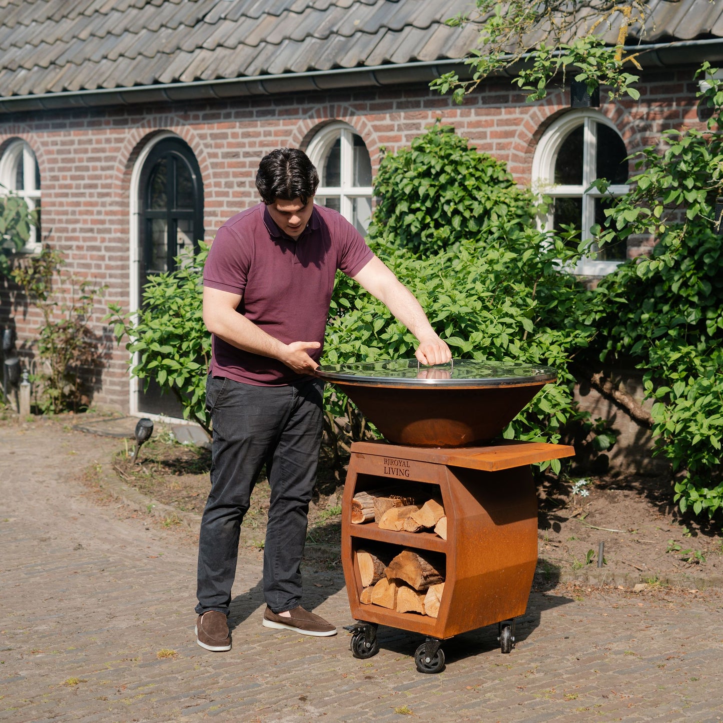 Piastra di copertura per plancha in acciaio inox 304 per barbecue