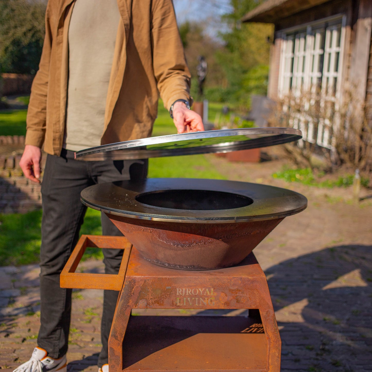 Piastra di copertura per plancha in acciaio inox 304 per barbecue