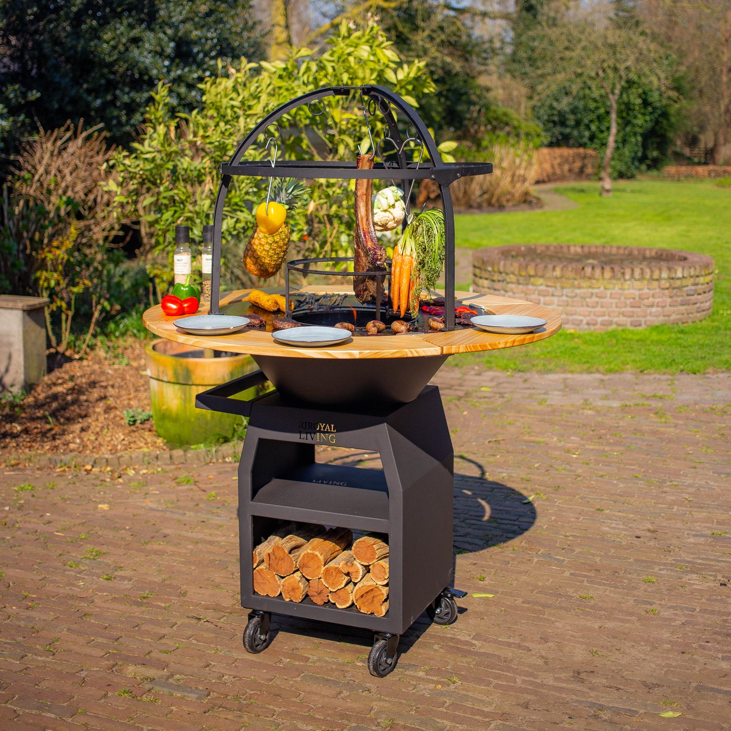 Griglia per barbecue Plancha Cage 80 cm Ø