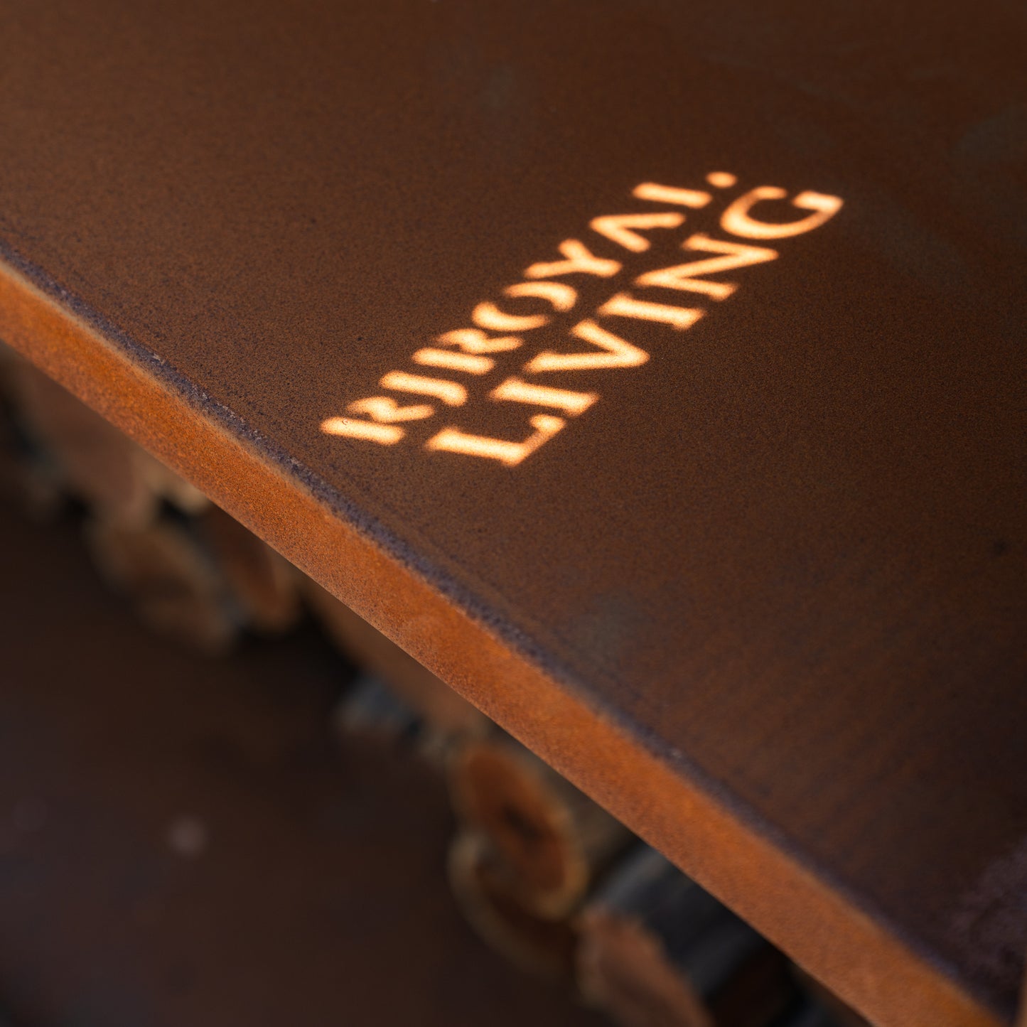 Tavolo da barbecue Plancha - Tavolo da barbecue in acciaio Corten - Senza tagliere