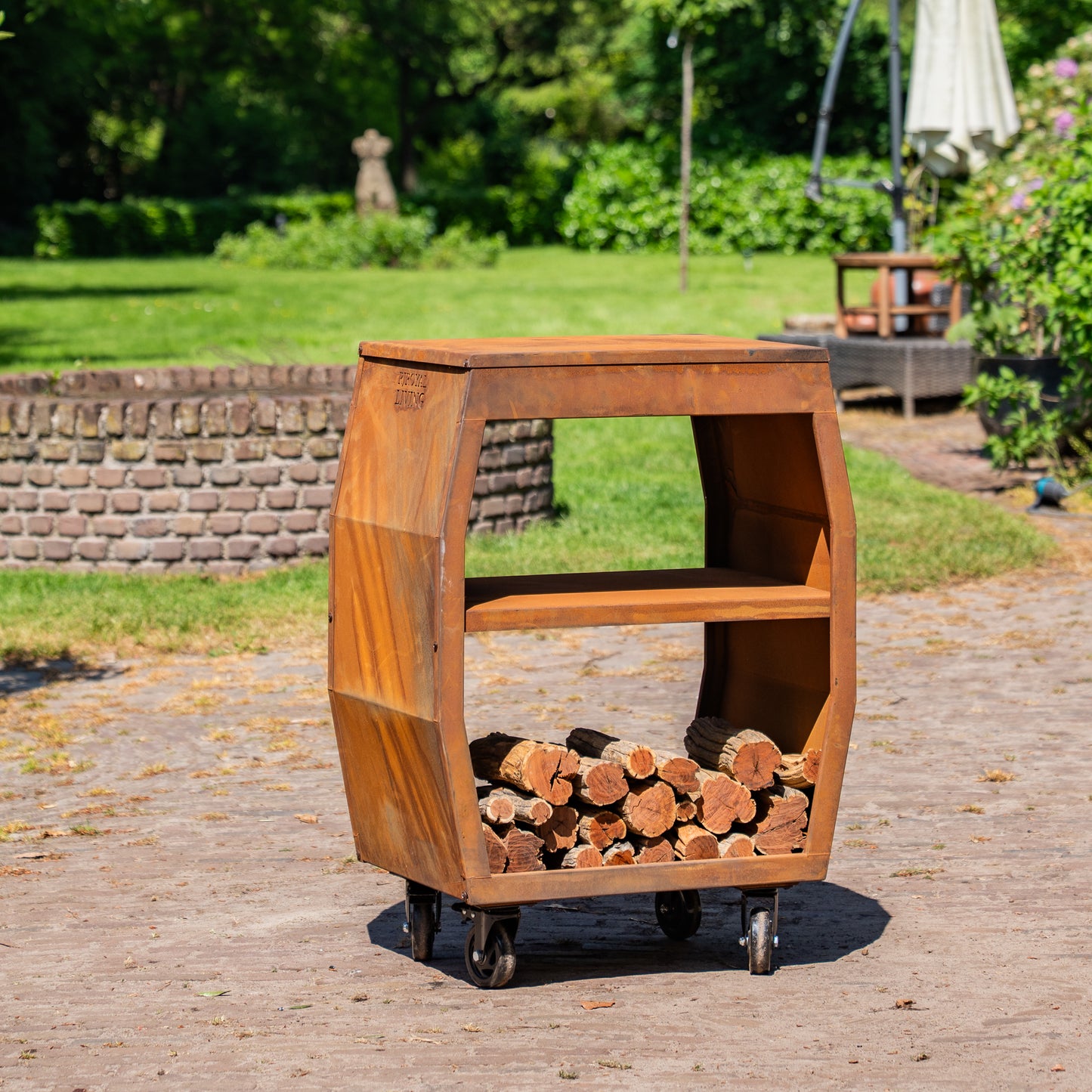 Tavolo da barbecue Plancha - Tavolo da barbecue in acciaio Corten - Senza tagliere