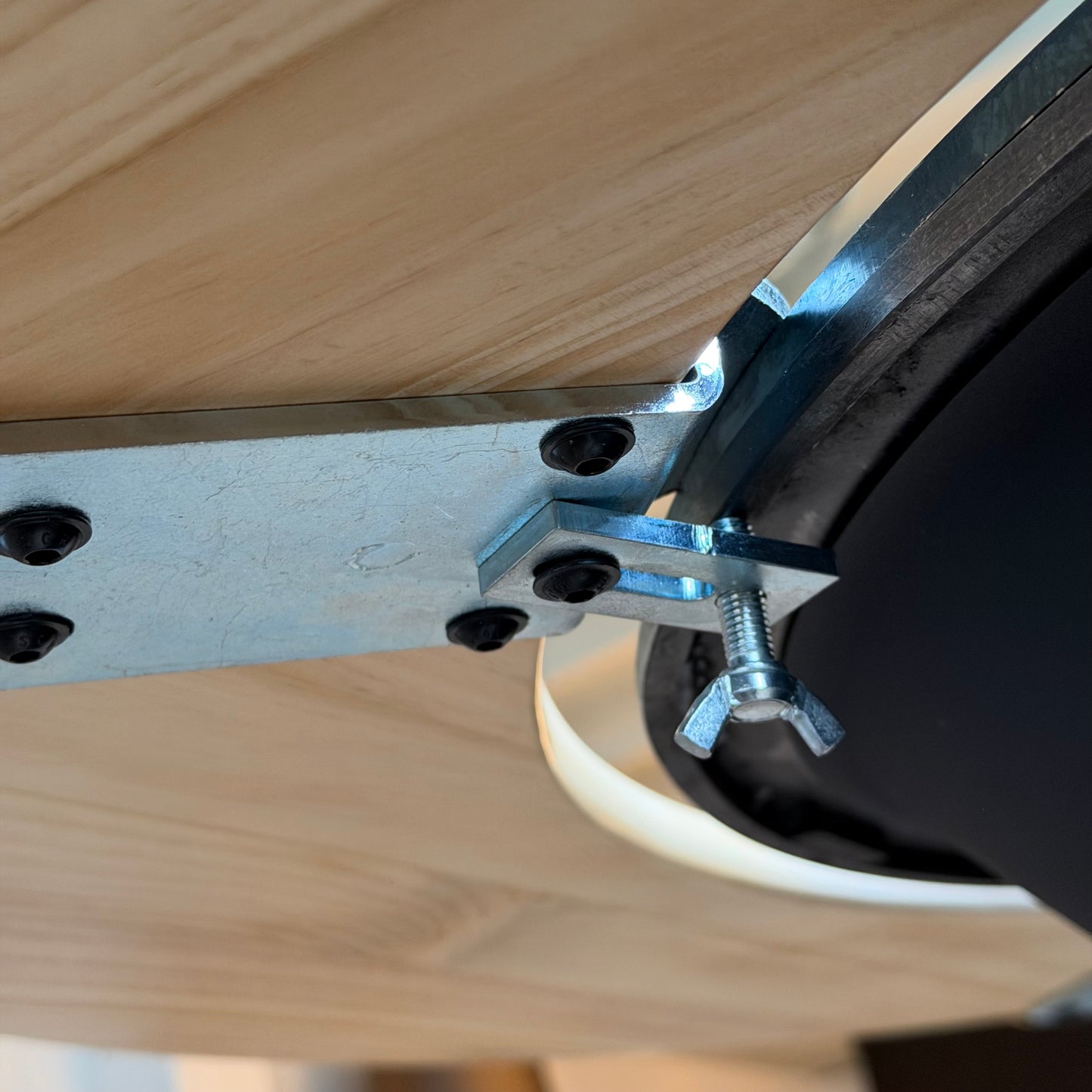 BBQ Plancha Grill Maestro XXXL Ø100cm Acciaio Corten - Con ruote grandi e contenitore per la legna