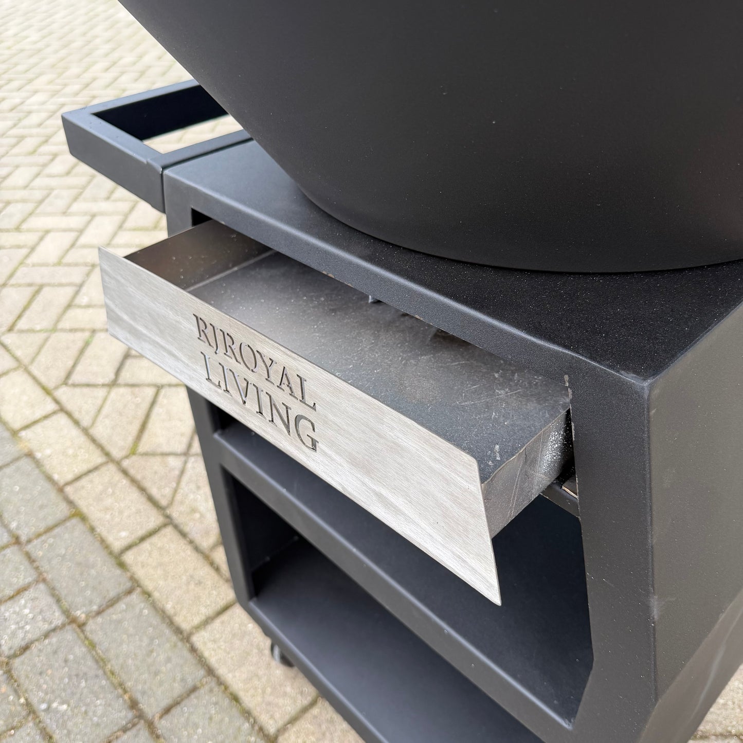 BBQ Plancha Grill Maestro Smokeless XXL Ø80cm Blackline - Rookloze Plancha