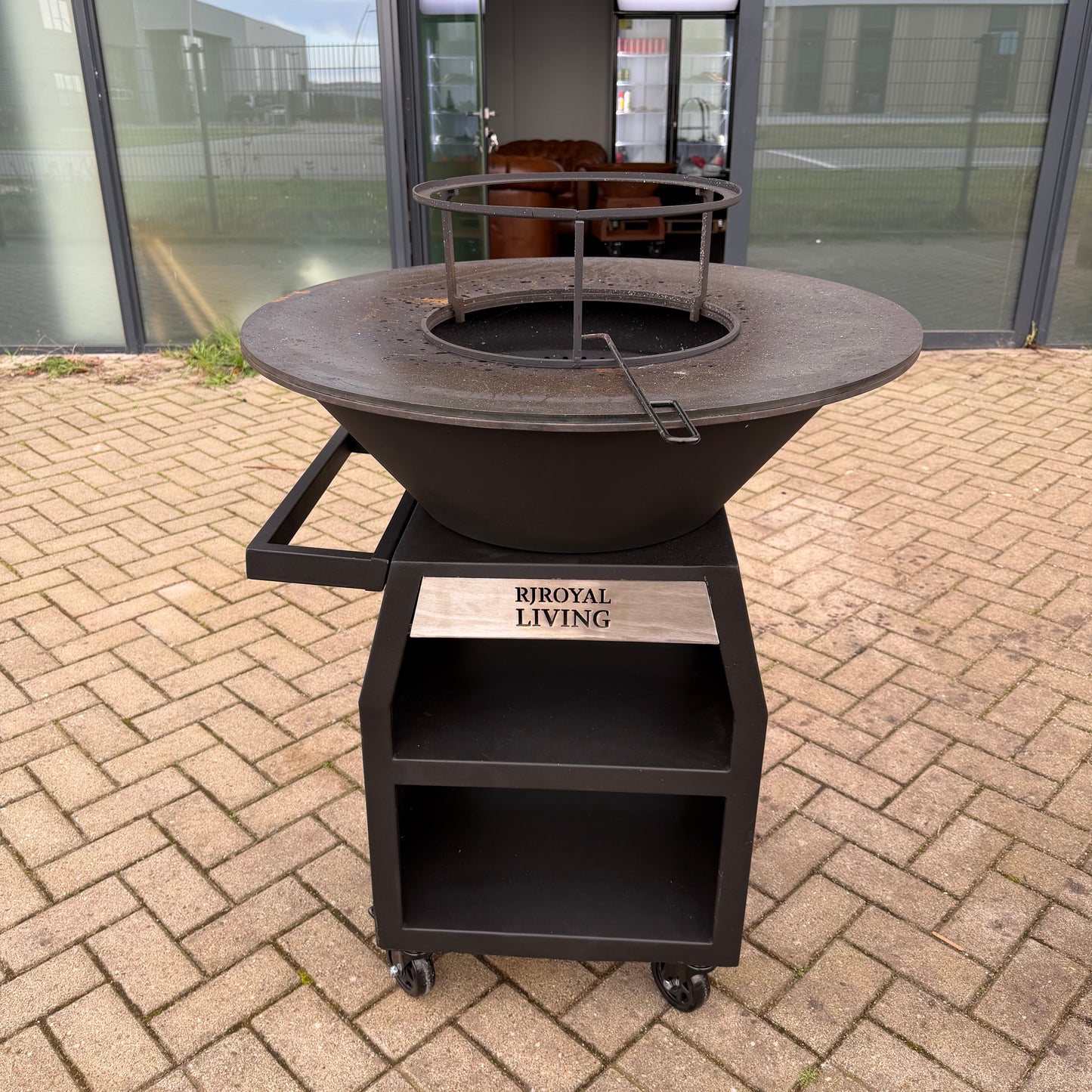 BBQ Plancha Grill Maestro Smokeless XXL Ø80cm Blackline - Rookloze Plancha