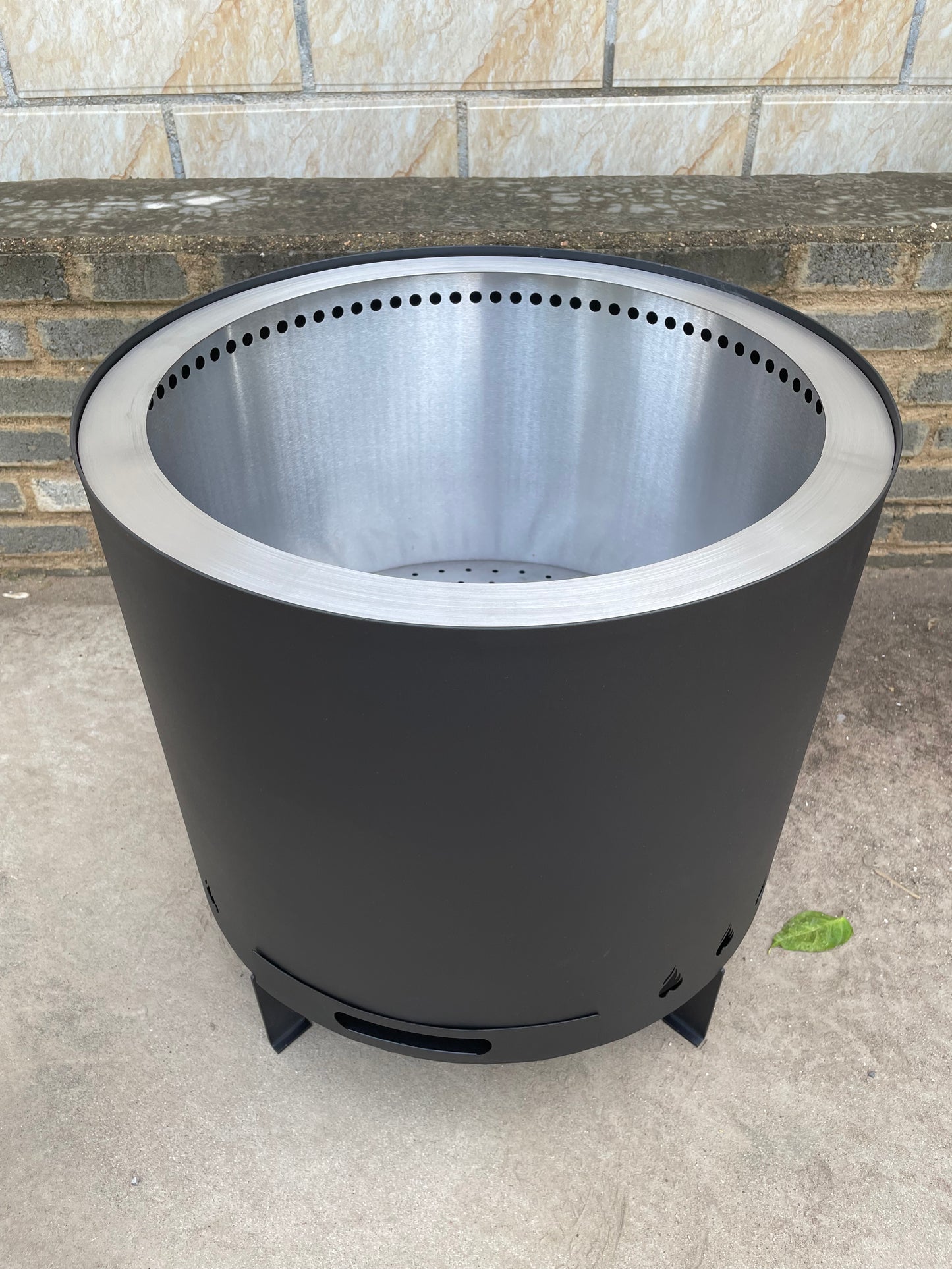 Cesto per il fuoco e barbecue senza fumo Fuego Lujo Blackline 49Ø