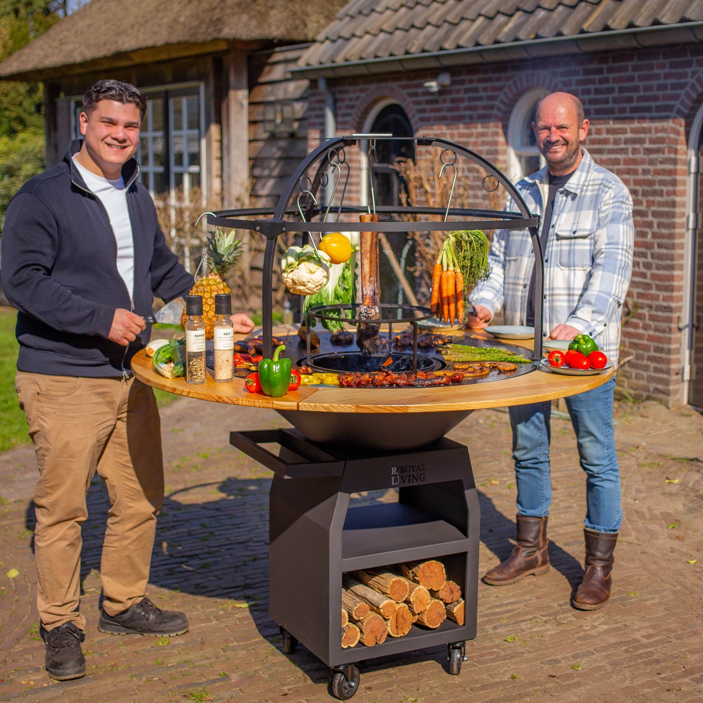 Griglia per barbecue Plancha Cage 100 cm Ø