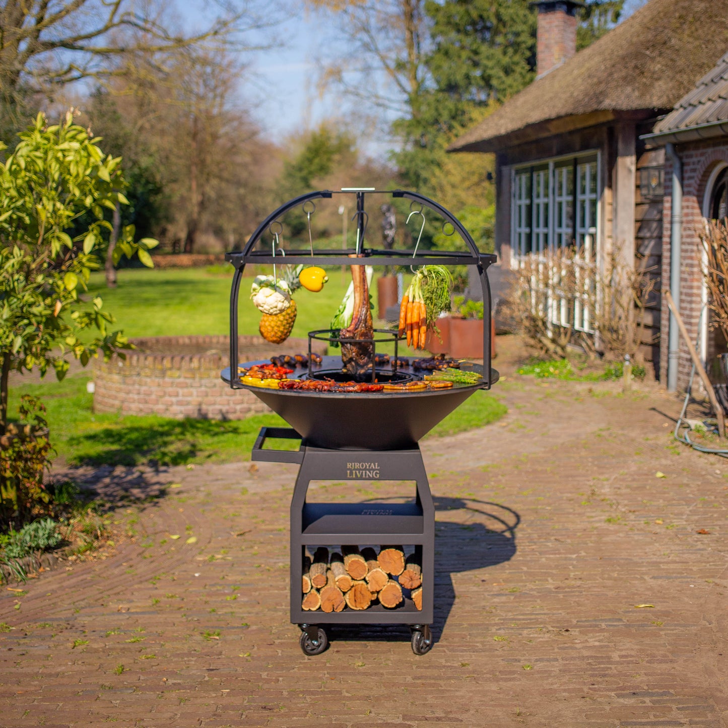 Griglia per barbecue Plancha Cage 100 cm Ø