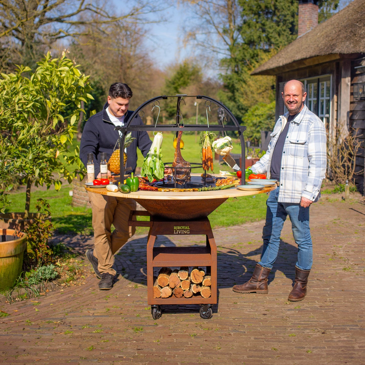 Griglia per barbecue Plancha Cage 100 cm Ø