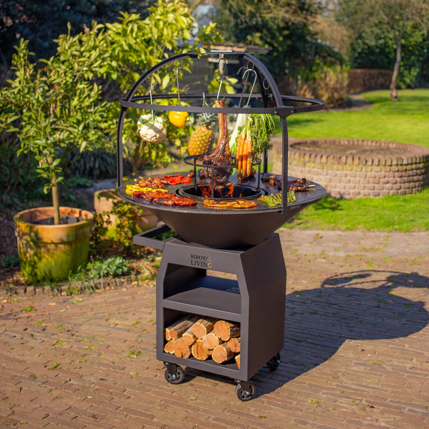 Griglia per barbecue Plancha Cage 100 cm Ø