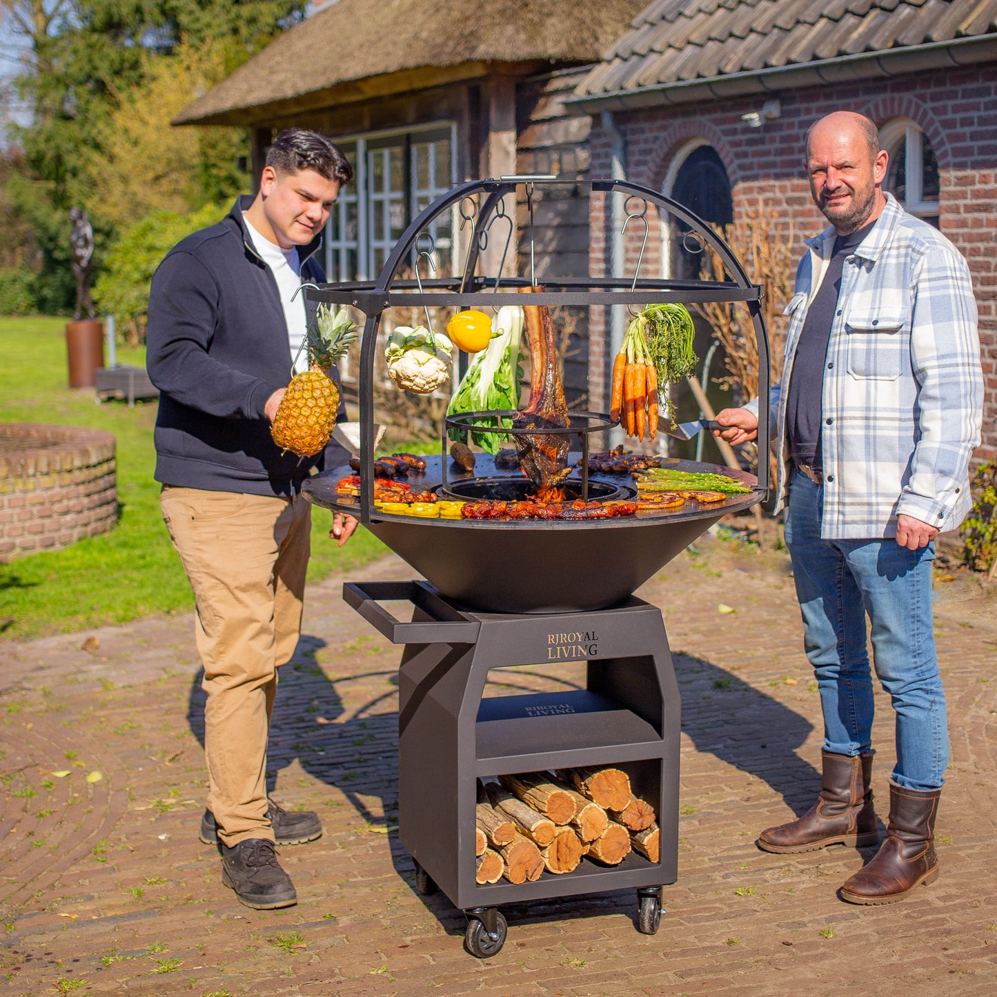 Griglia per barbecue Plancha Cage 100 cm Ø