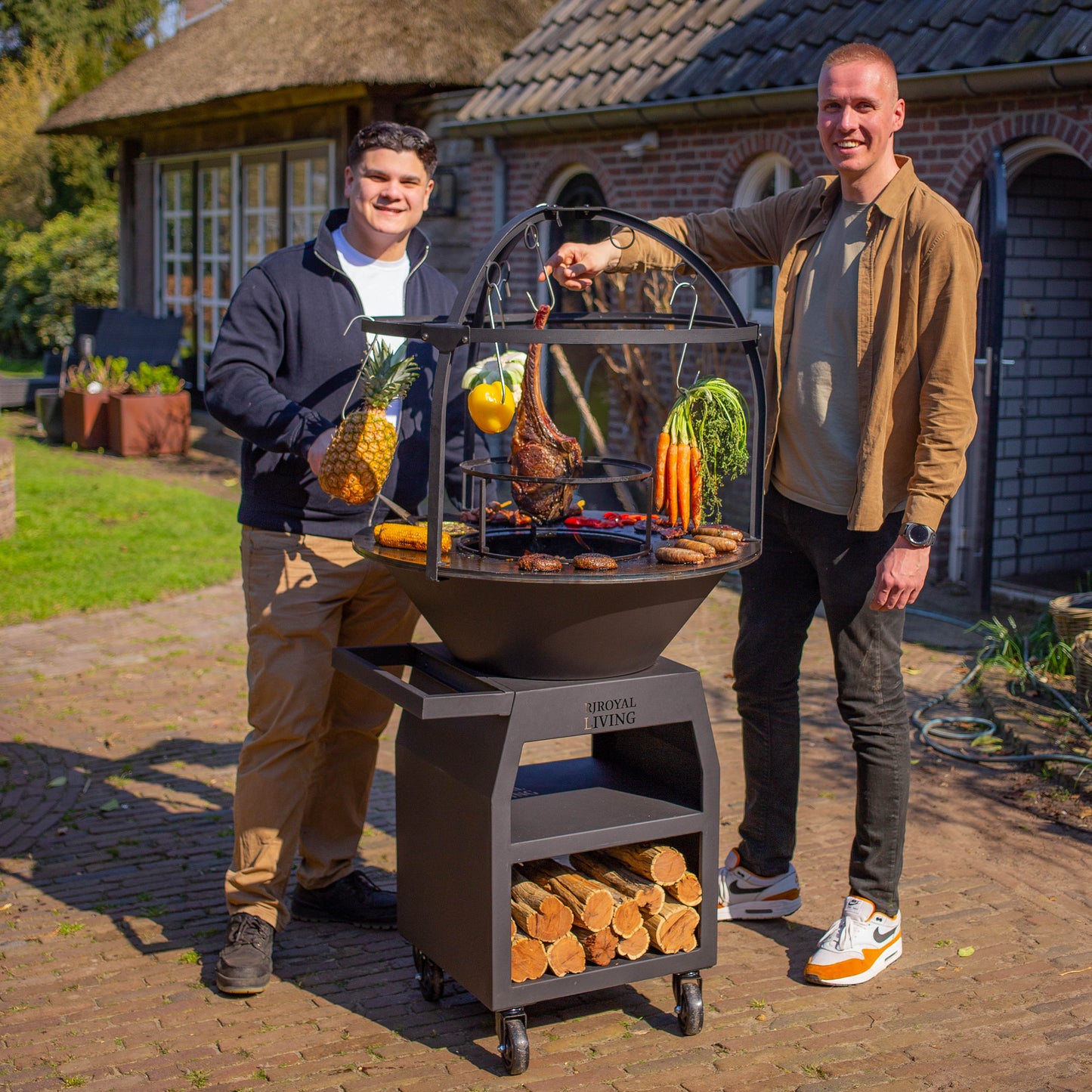 Griglia per barbecue Plancha Cage 80 cm Ø