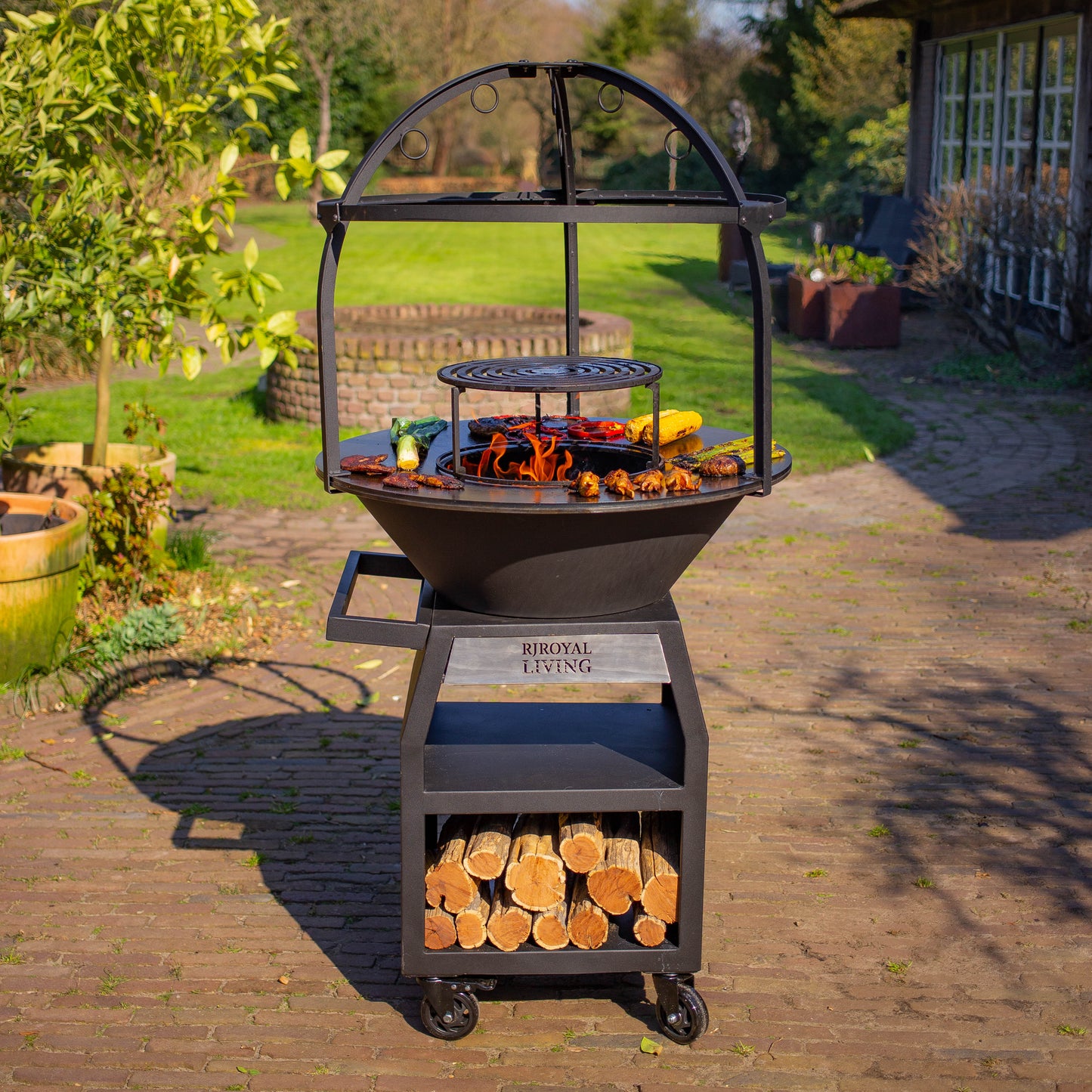 Griglia per barbecue Plancha Cage 80 cm Ø