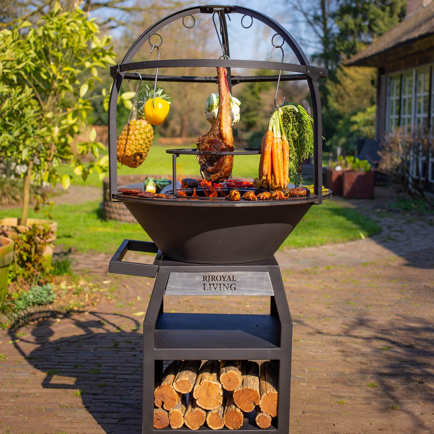 Griglia per barbecue Plancha Cage 80 cm Ø