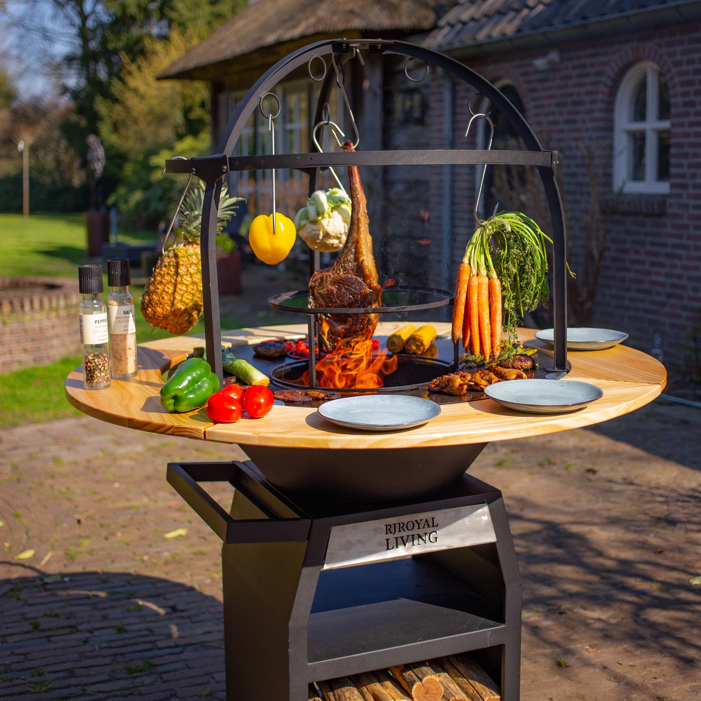 Griglia per barbecue Plancha Cage 80 cm Ø