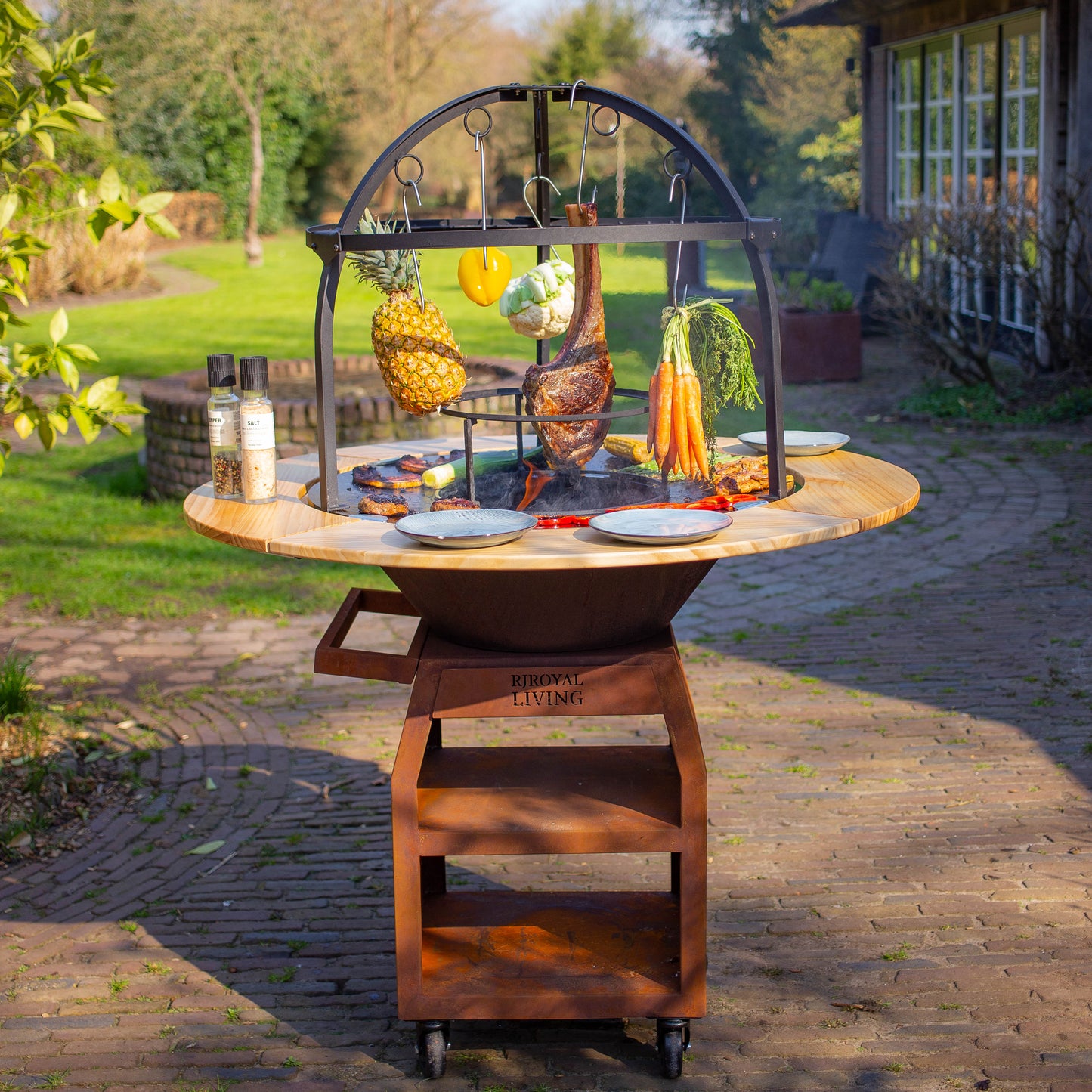 Griglia per barbecue Plancha Cage 80 cm Ø