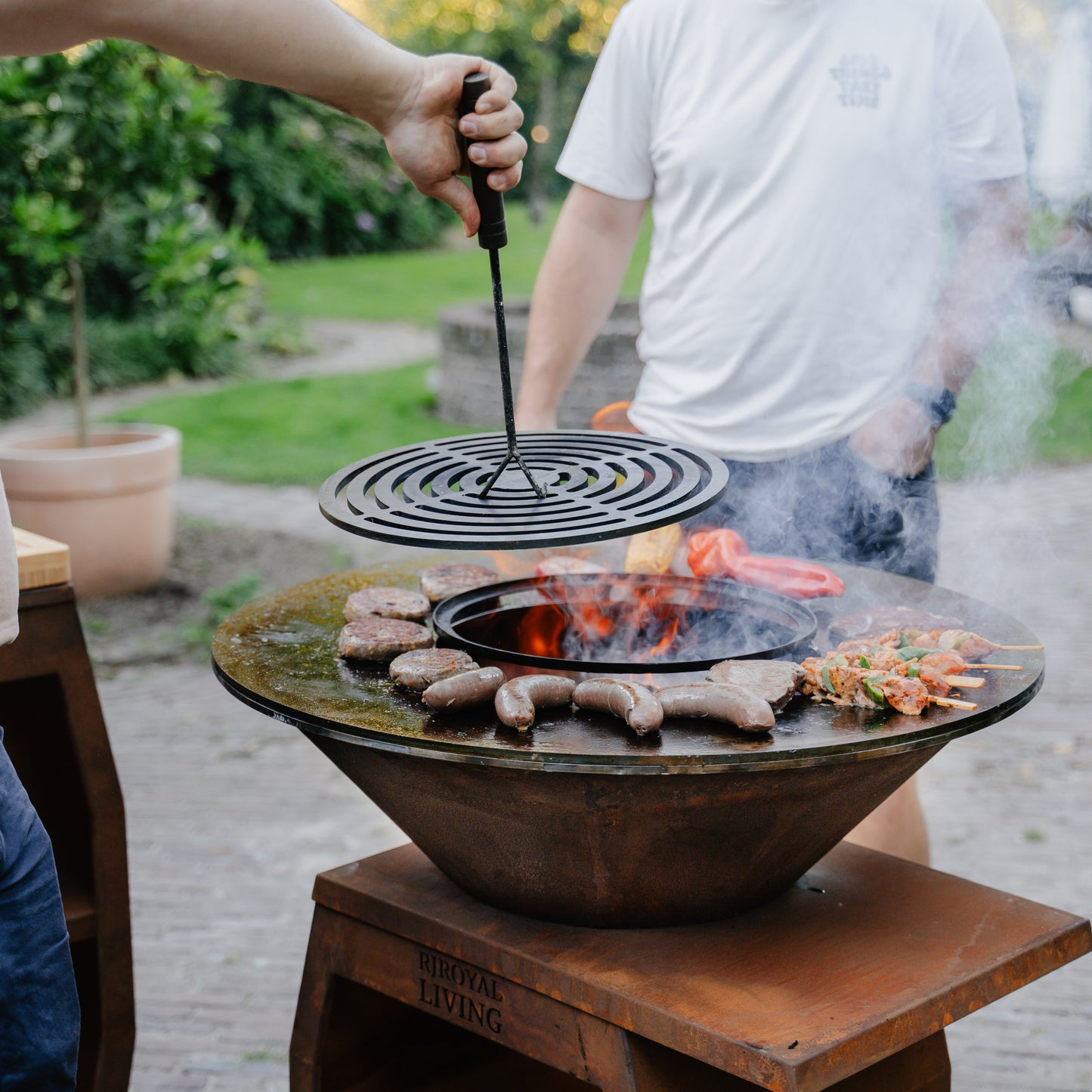 Piastra per barbecue Plancha Low Wok Ring