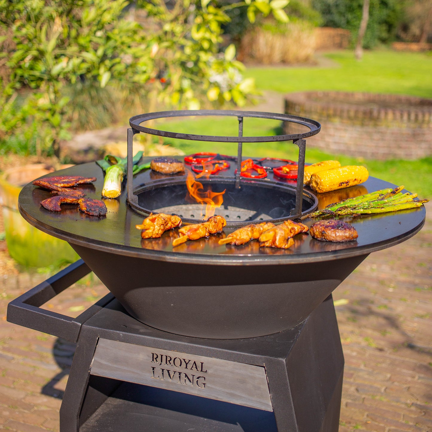 BBQ Plancha Grill Maestro Smokeless XXL Ø80cm Blackline - Plancha Senza Fumo