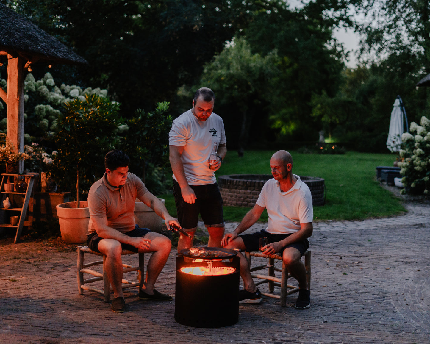 Cesto per il fuoco e barbecue senza fumo Fuego Lujo Blackline 49Ø