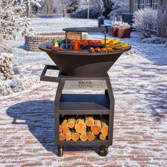 BBQ Plancha Grill Maestro Smokeless XXL Ø80cm Blackline - Plancha Senza Fumo